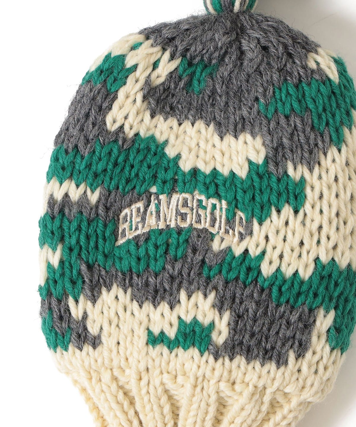 美品 BEAMS GOLF ダブルジップ ドライバーズニット 刺繍ロゴ 高級 極美