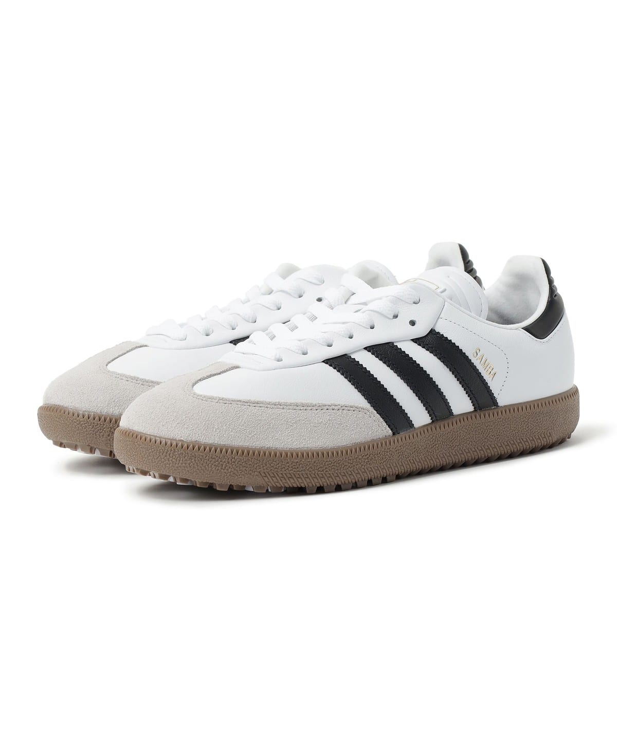 〈MEN〉adidas Golf アディダスゴルフ / サンバ ゴルフ フルグレインレザー シューズ MEN White×Black 25 〈MEN〉adidas Golf アディダスゴルフ / サンバ ゴルフ フルグレインレザー シューズ MEN White×Black 25