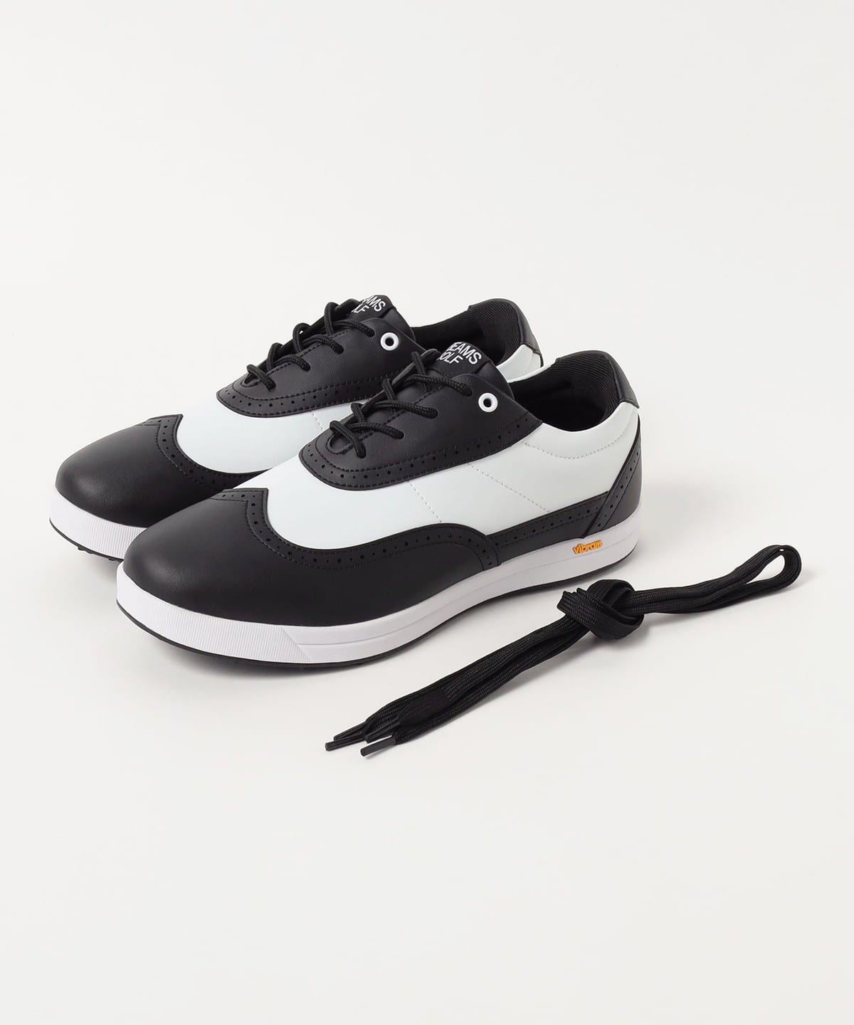 J’sウィングチップ ゴルフシューズ ブラック BEAMS GOLF（ビームス ゴルフ）〈MEN〉ウイングチップ スパイクレス