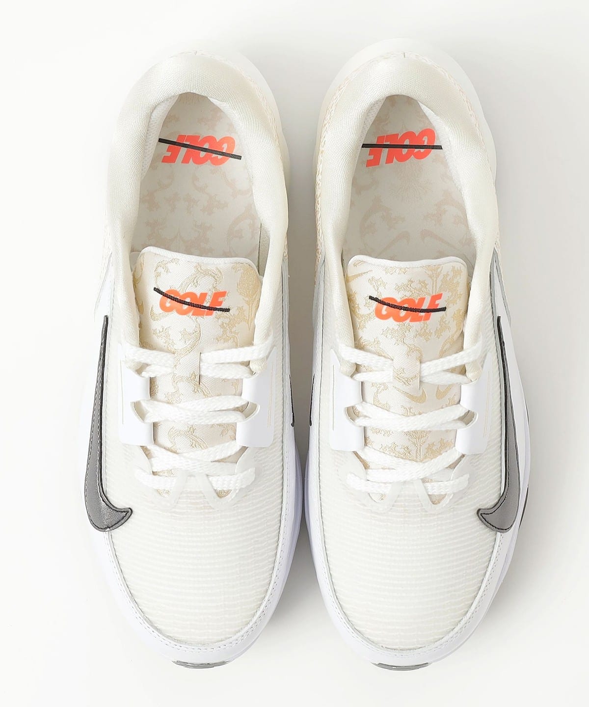 Nike ゴルフシューズ ホワイト/ゴールド Men's Golf Shoes & Trainers. Nike CA