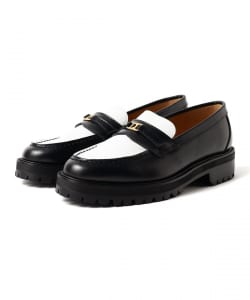 Tomo & Co / PULLTAB BIT LOAFER BLACK&WHITE