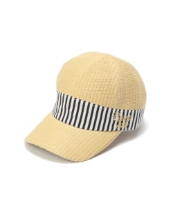 ＜WOMEN＞BEAMS GOLF / ストライプ リボン ペーパー キャップ