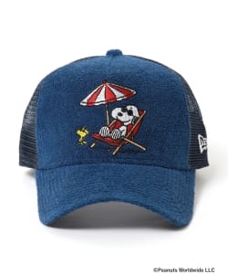 NEW ERA×SNOOPY×BEAMS GOLF / パイル メッシュ トラック キャップ