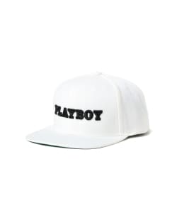 ▲PLAYBOY×BEAMS GOLF / フラットバイザー キャップ