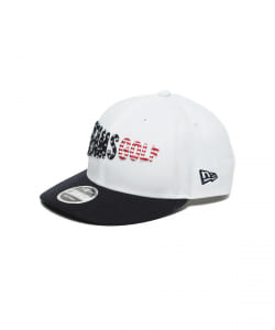 NEW ERA×BEAMS GOLF /  別注 アメリカンフラッグロゴ 9FIFTY フラットバイザー キャップ