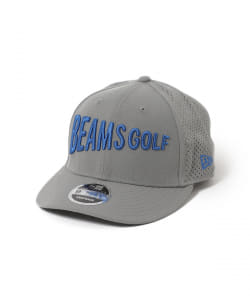 NEW ERA × BEAMS GOLF / 別注 9FIFTY メッシュ フラットバイザー キャップ