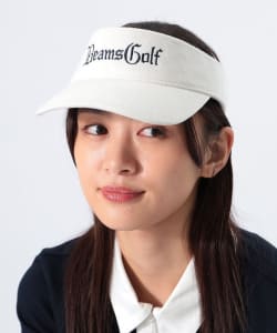 BEAMS GOLF / 女裝 LOGO 燈芯絨 遮陽帽