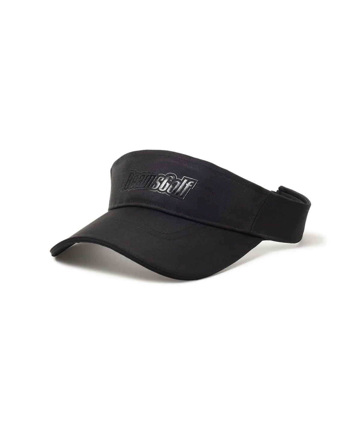 〈MEN〉光沢ロゴプリント バイザー 帽子 MEN BLACK ONE SIZE 〈MEN〉光沢ロゴプリント バイザー 帽子 MEN BLACK ONE SIZE
