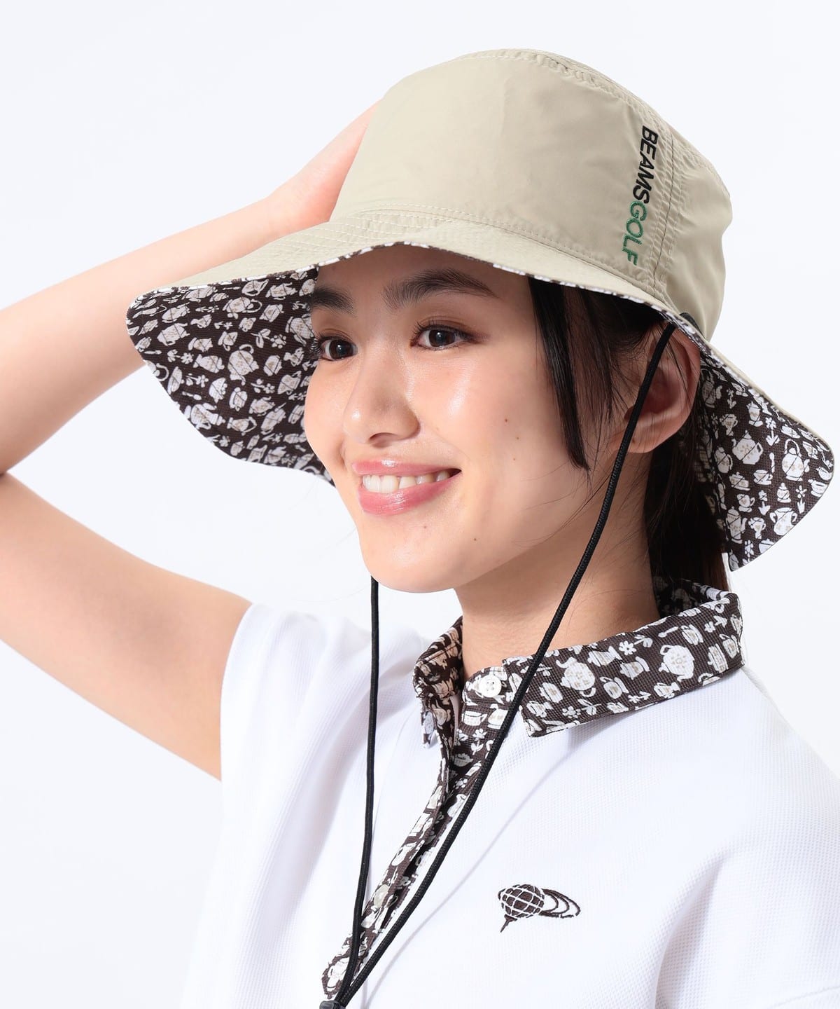 別注リバティ 撥水 リバーシブル ハット 帽子 WOMEN BEIGE ONE SIZE 別注リバティ 撥水 リバーシブル ハット 帽子 WOMEN BEIGE ONE SIZE