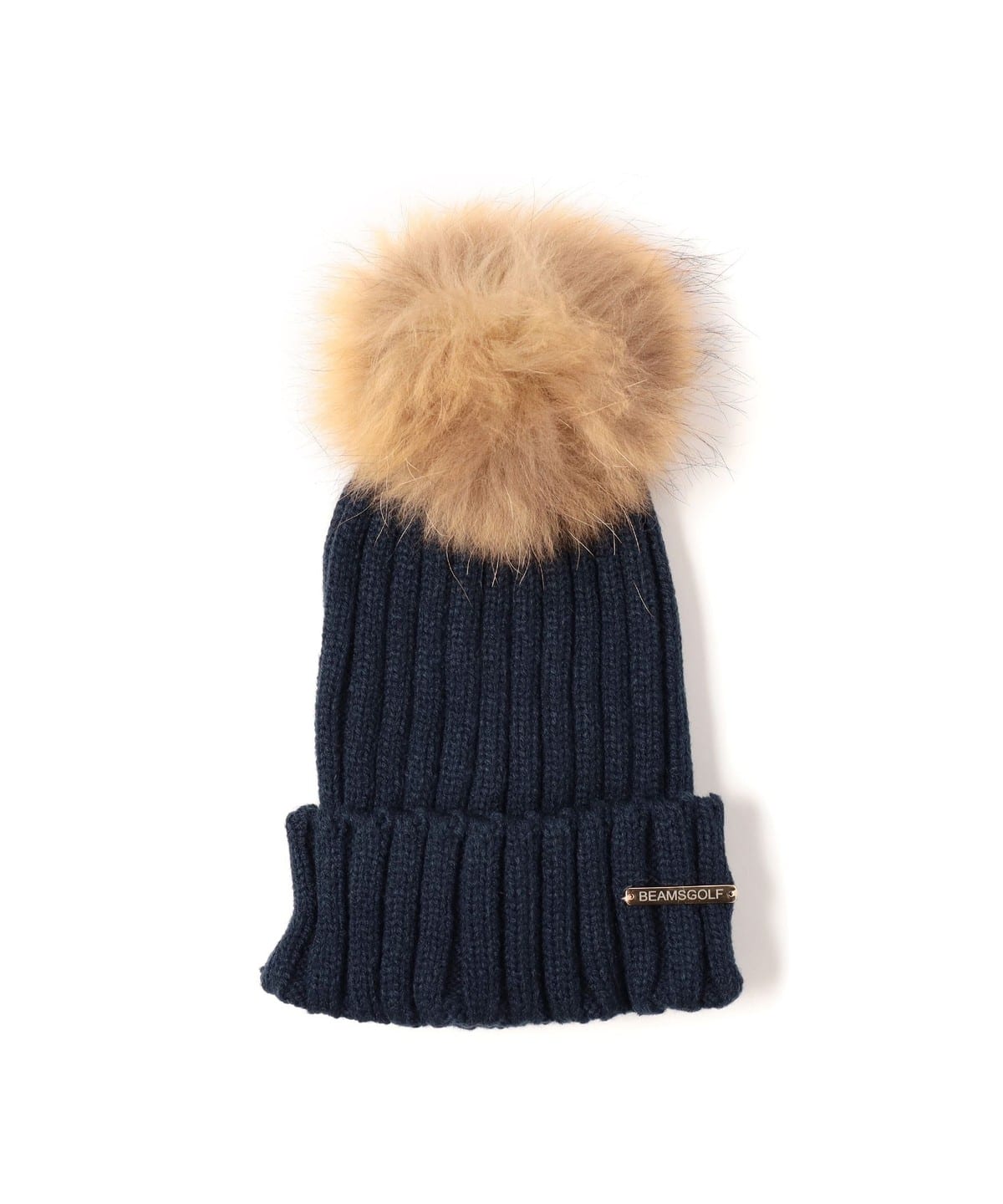 〈WOMEN〉リアルファー リブニットキャップ 帽子 WOMEN NAVY ONE SIZE 〈WOMEN〉リアルファー リブニットキャップ 帽子 WOMEN NAVY ONE SIZE