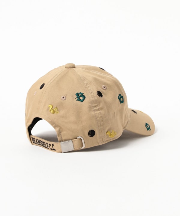 BEAMS GOLF（ビームス ゴルフ）刺繍 総柄キャップ．（帽子 キャップ