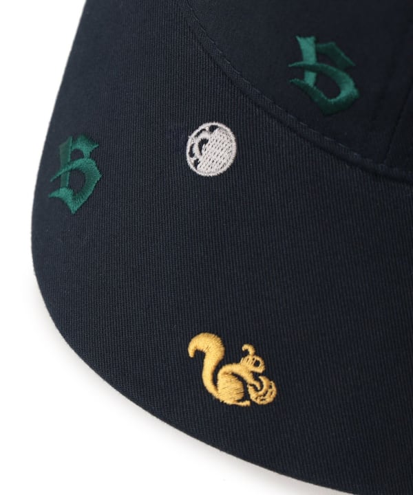BEAMS GOLF（ビームス ゴルフ）刺繍 総柄キャップ．（帽子 キャップ