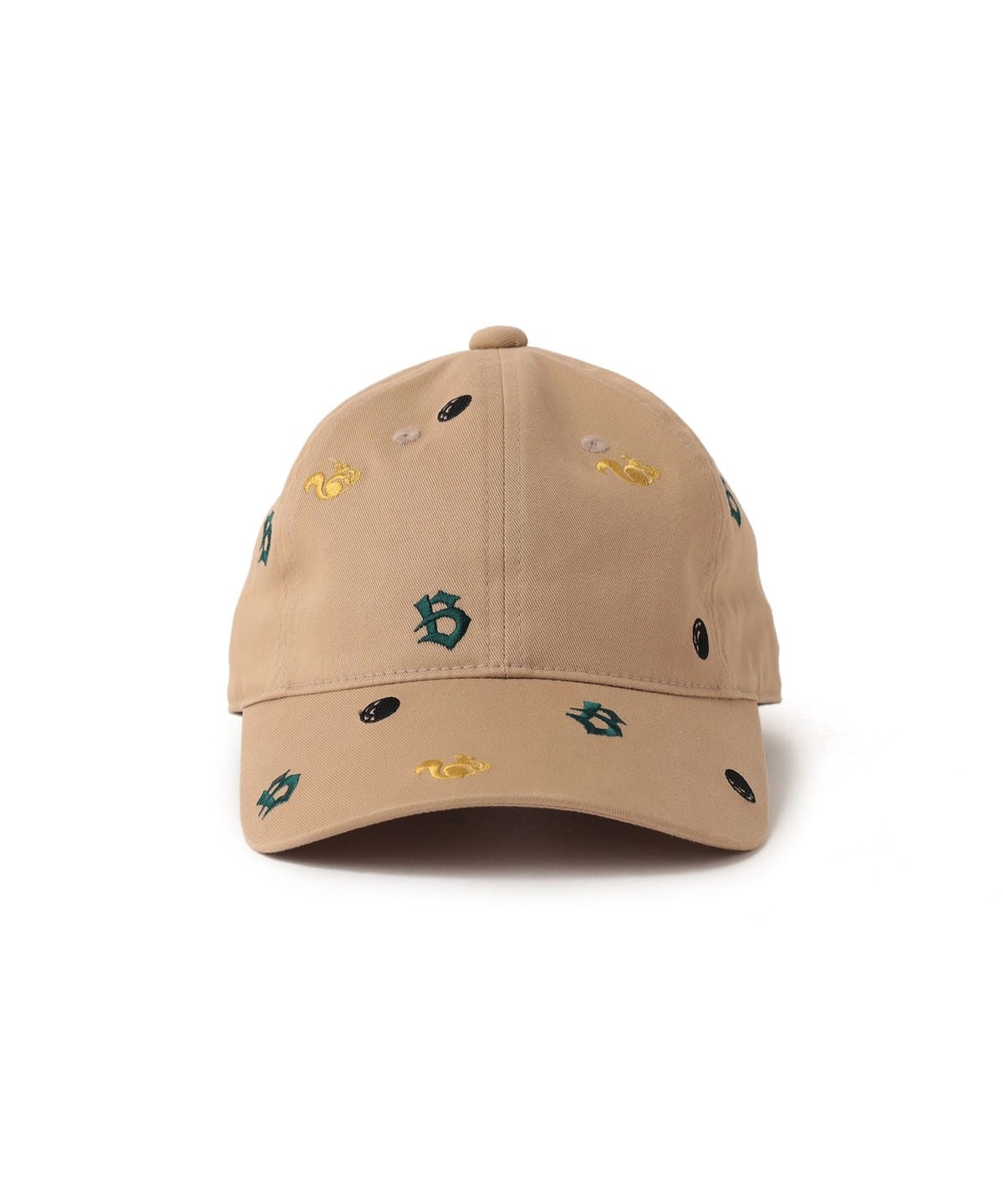 刺繍 総柄キャップ 帽子 MEN BEIGE ONE SIZE 刺繍 総柄キャップ 帽子 MEN BEIGE ONE SIZE