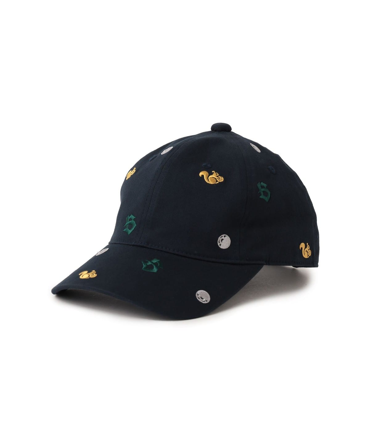 刺繍 総柄キャップ 帽子 MEN NAVY ONE SIZE 刺繍 総柄キャップ 帽子 MEN NAVY ONE SIZE