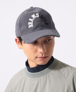〈MEN〉コーデュロイ アーチロゴ キャップ