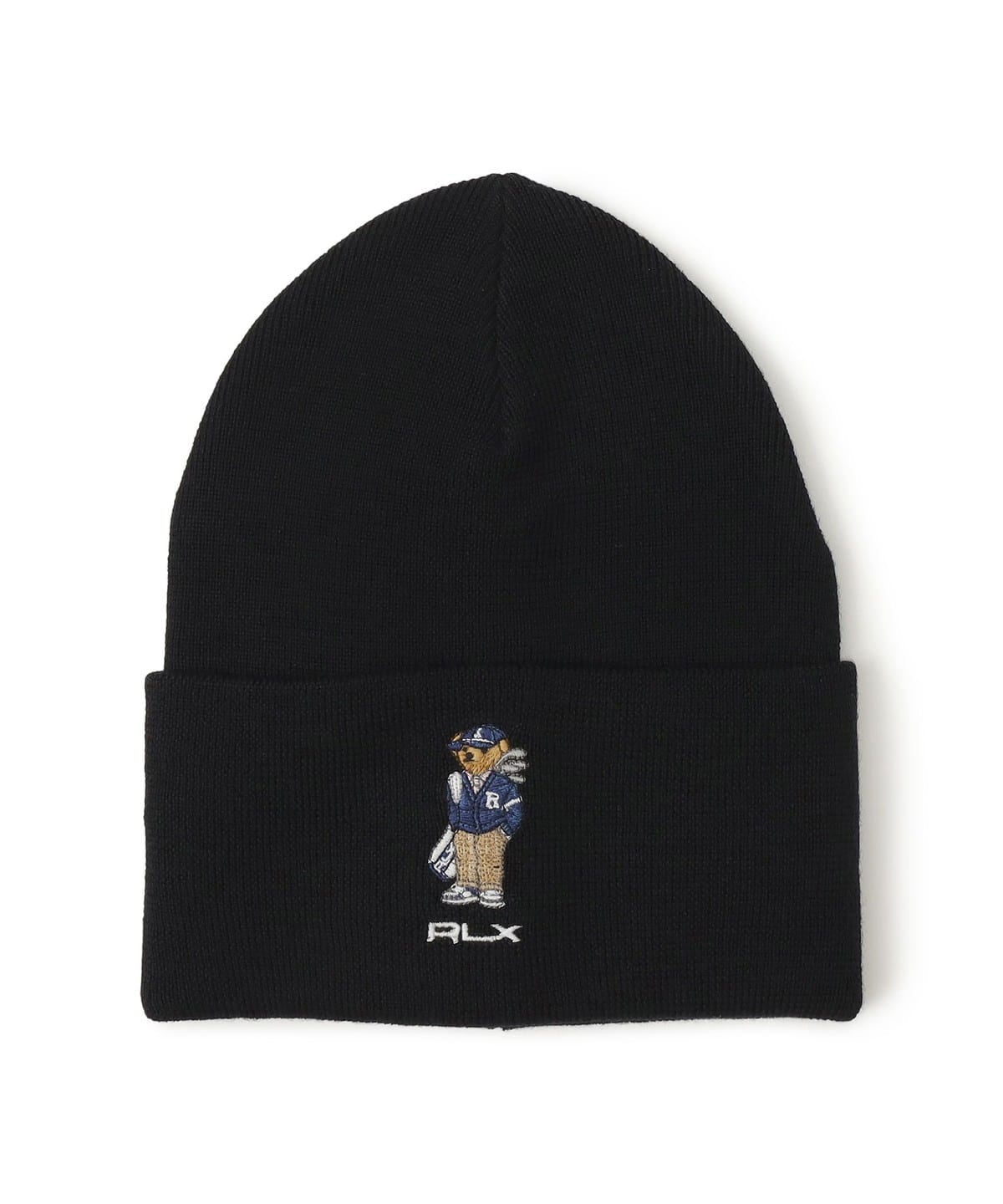RALPH LAUREN ラルフローレン / RLX GOLF ポロベア ウール ビーニー キャディー 帽子 MEN BLACK ONE SIZE RALPH LAUREN ラルフローレン / RLX GOLF ポロベア ウール ビーニー キャディー 帽子 MEN BLACK ONE SIZE