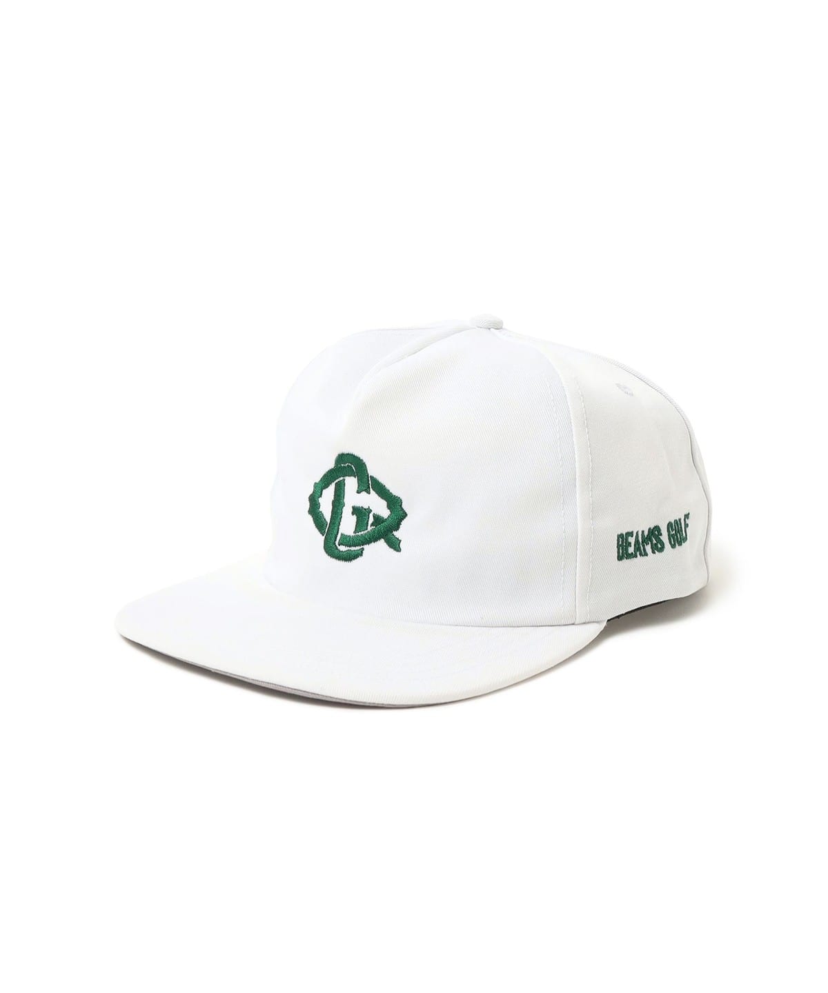 【別注】QUIET GOLF / モノグラムロゴ 5パネル キャップ 帽子 MEN WHITE ONE SIZE 【別注】QUIET GOLF / モノグラムロゴ 5パネル キャップ 帽子 MEN WHITE ONE SIZE