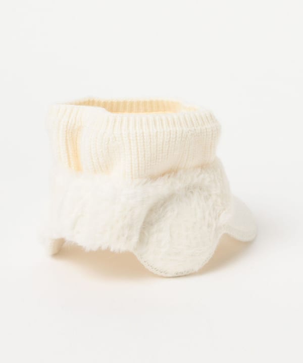 BEAMS GOLF（ビームス ゴルフ）耳付き フェイクファーニットバイザー