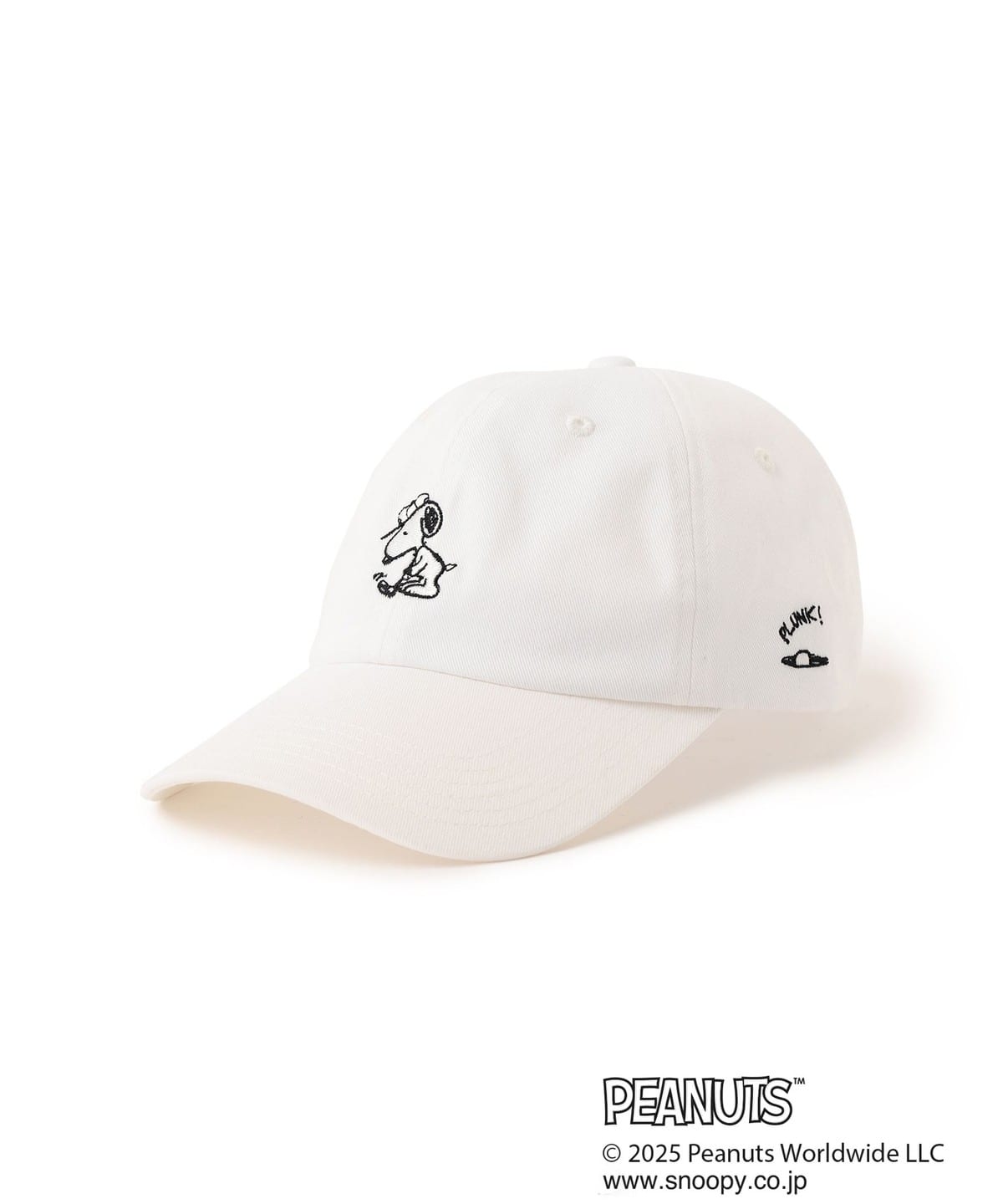 PEANUTS スヌーピー 刺繍 キャップ 帽子 MEN WHITE ONE SIZE PEANUTS スヌーピー 刺繍 キャップ 帽子 MEN WHITE ONE SIZE