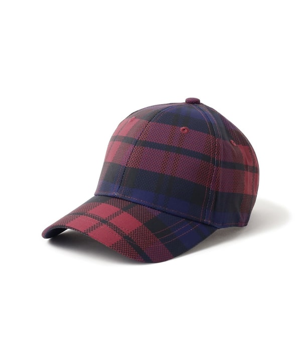BEAMS GOLF / チェック総柄 パネルキャップ