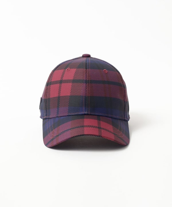 BEAMS GOLF / チェック総柄 パネルキャップ