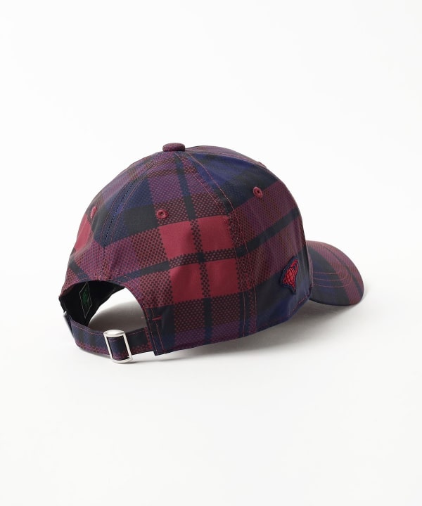 BEAMS GOLF / チェック総柄 パネルキャップ
