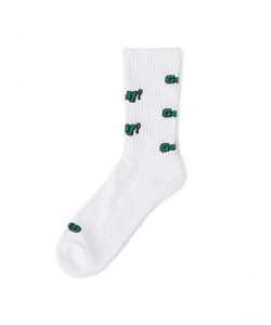 BEAMS GOLF / 男裝 LOGO 緹花 高筒襪