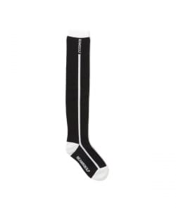 〈WOMEN〉BEAMS GOLF / ロゴ ライン ニーハイソックス