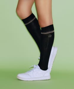【タイムセール】Miyu Ikeda × BEAMS GOLF / ロゴ ライン ハイソックス