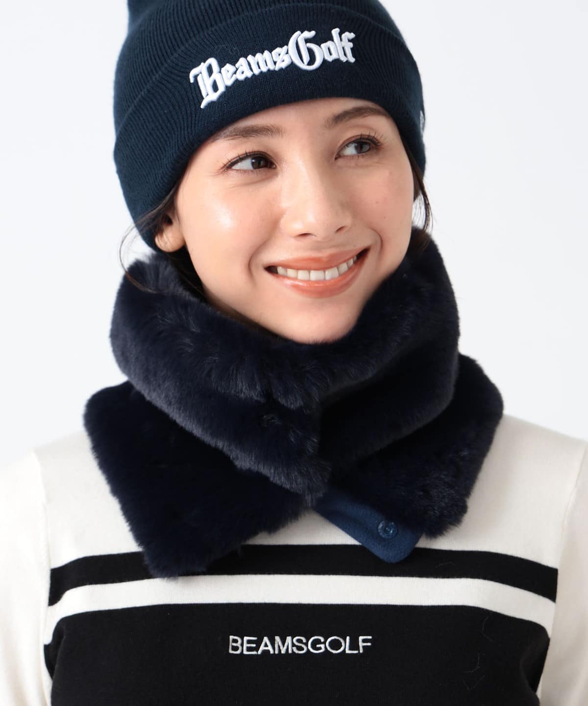 〈WOMEN〉フリース裏付き フェイクファー ネックウォーマー ファッション雑貨 WOMEN NAVY ONE SIZE 〈WOMEN〉フリース裏付き フェイクファー ネックウォーマー ファッション雑貨 WOMEN NAVY ONE SIZE