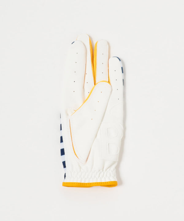 7078円 ー品販売 ビームスゴルフ BEAMS GOLF 手袋 WOMEN ORANGE LABEL ボーダー グローブ 左手用 レディース レッド