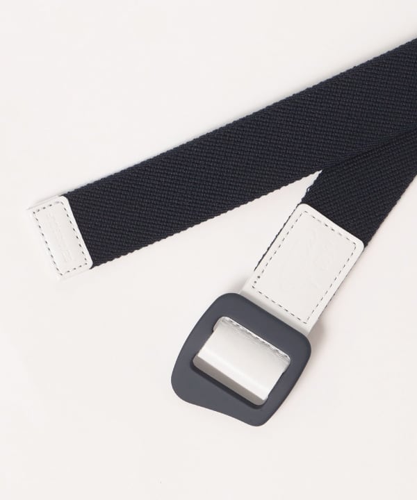 BEAMS GOLF BEAMS GOLF MEN) BEAMS GOLF / aluminum buckle tape belt 