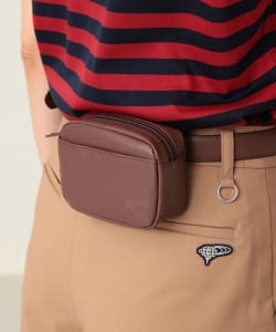 BEAMS GOLF ORANGE LABEL / レザー ベルト付き ポーチ