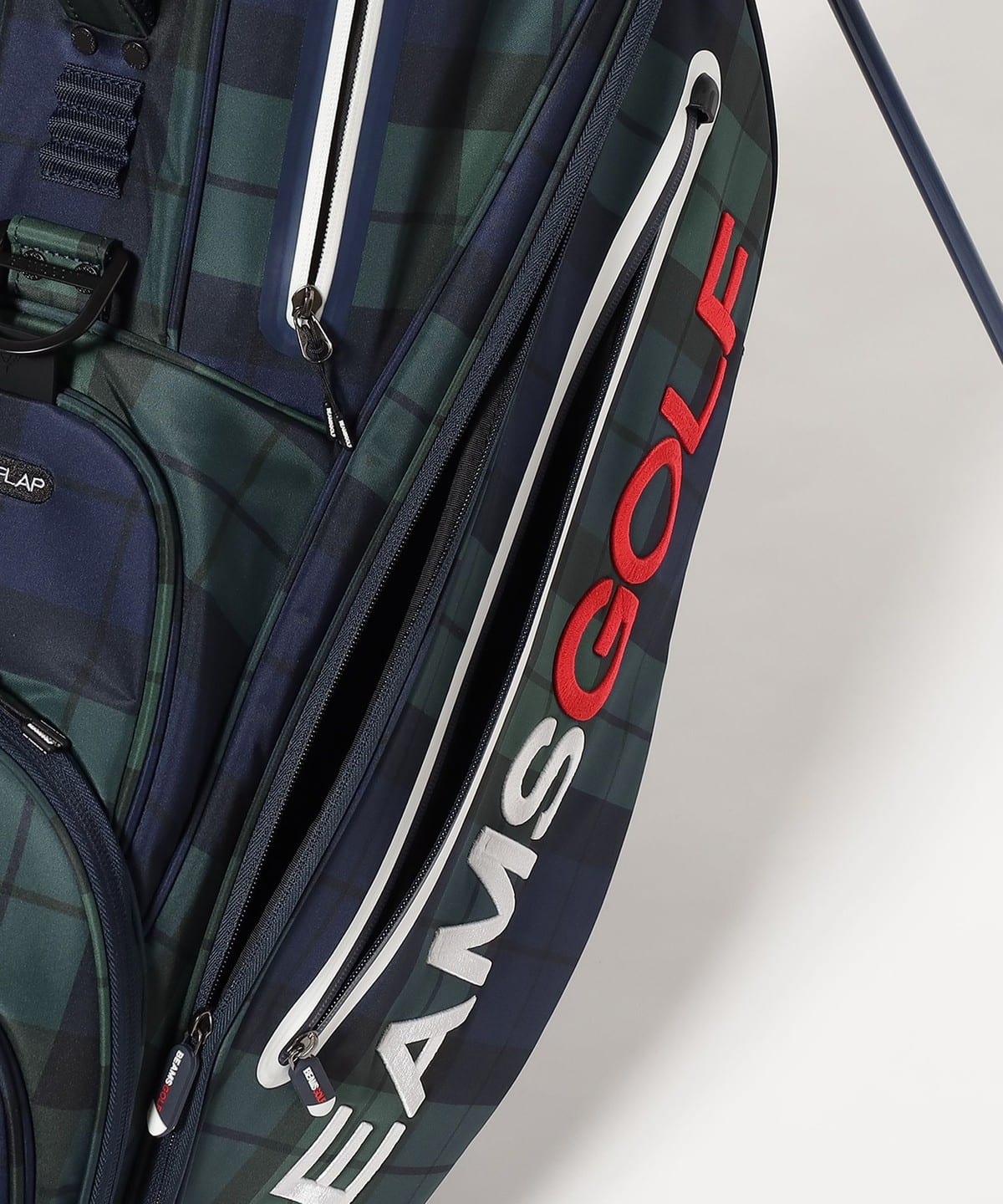 BEAMS GOLF (BEAMS GOLF) Black Watch Stand Caddy Bag 4 (Bags Caddy Bags)  Available at BEAMS