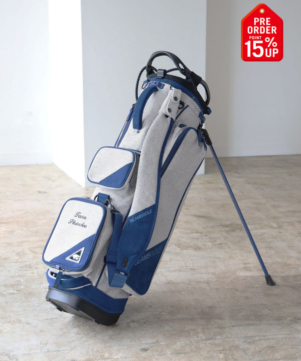 BEAMS GOLF ビームスゴルフ スタンド式 キャディバッグ 軽量 グレー BEAMS GOLF (ビームスゴルフ) キャディバッグ グレー スタンド式