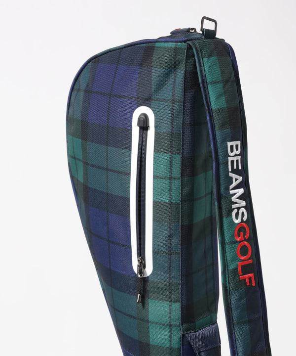 激安正規  BEAMS GOLF（ビームス クラブケース ゴルフ）ブラックウォッチ ゴルフバッグ・キャディバッグ