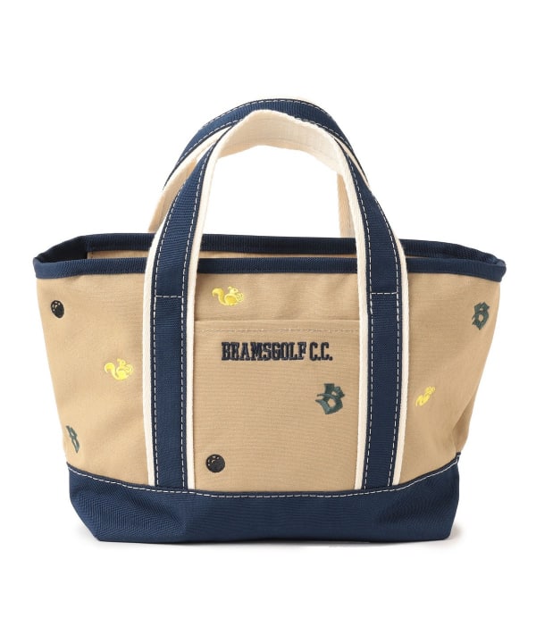 値下げしました。ビームスゴルフ　カートバック。わずかなら値下げ可 超美品】BEAMS GOLF ビームスゴルフ カートバッグ 黒×白 内