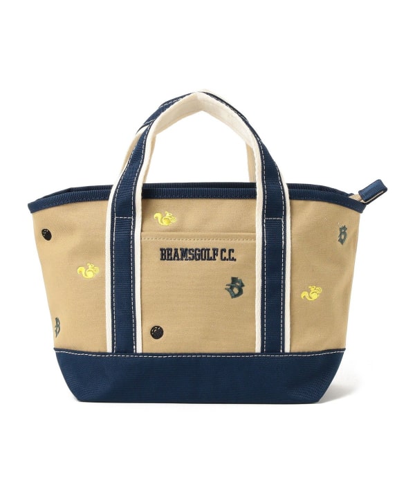 【conan様】beams golf ビームス ゴルフ カートバッグ BEAMS GOLF（ビームス ゴルフ）刺繍 総柄カートバッグ．（バッグ