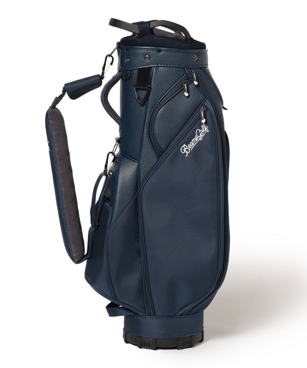 BEAMS GOLF ネイビー キャディバッグ8.5インチ BEAMS GOLF（ビームス ゴルフ）スクリプトロゴ ネイビー キャディ