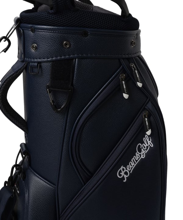 BEAMS GOLF（ビームス ゴルフ）スクリプトロゴ ネイビー キャディ