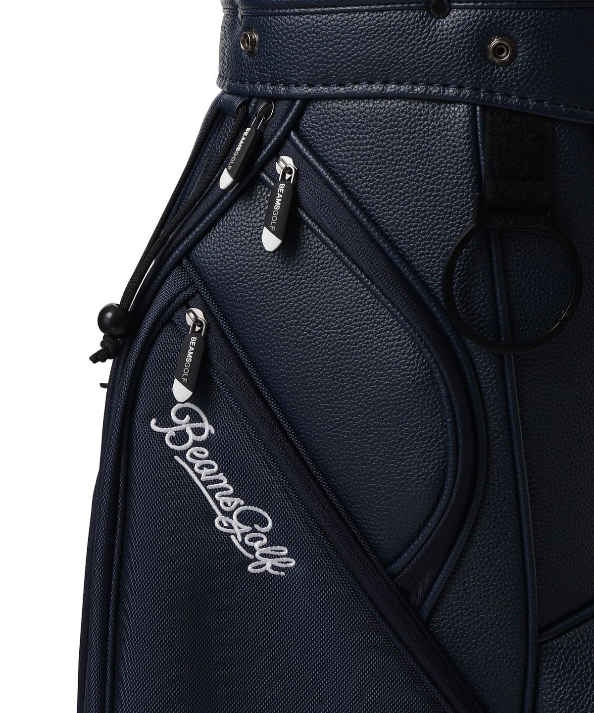 BEAMS GOLF（ビームス ゴルフ）スクリプトロゴ ネイビー キャディ