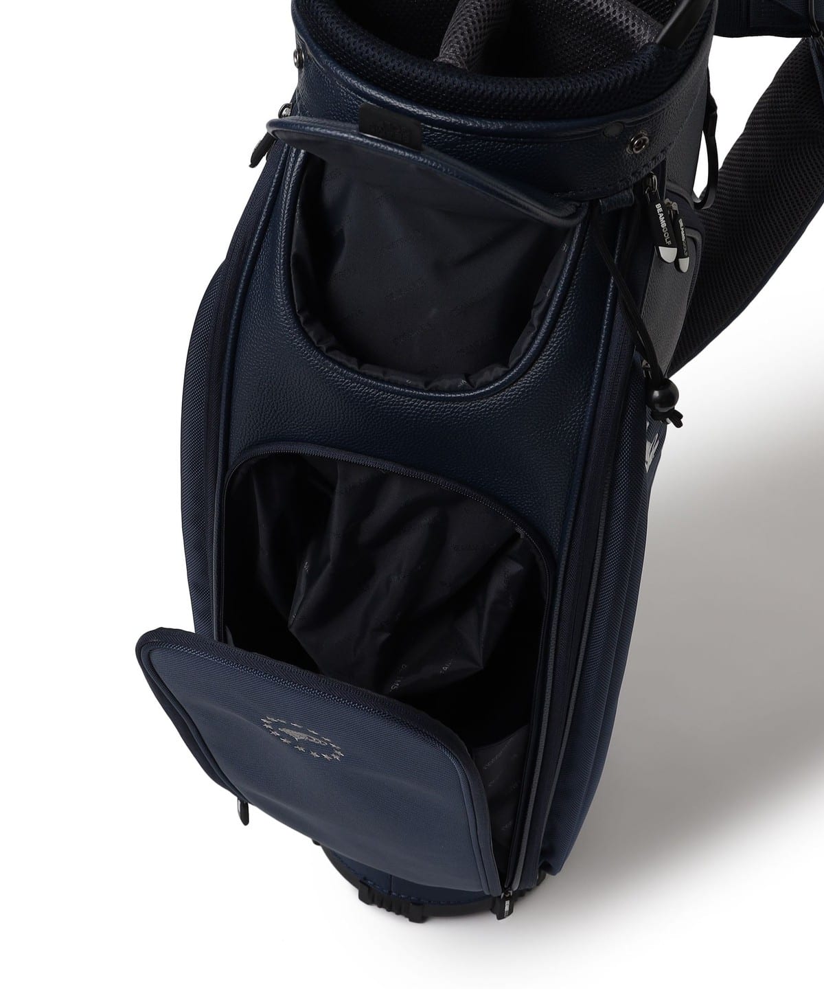 BEAMS GOLF（ビームス ゴルフ）スクリプトロゴ ネイビー キャディ