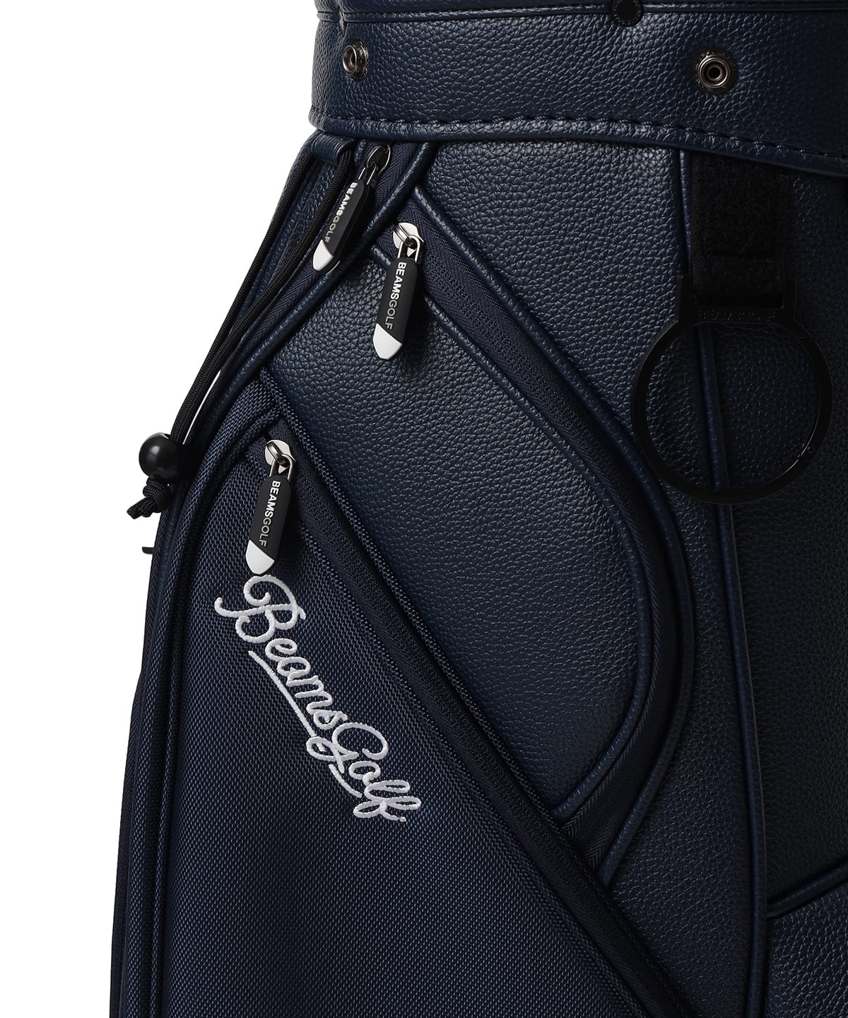 BEAMS GOLF（ビームス ゴルフ）スクリプトロゴ ネイビー キャディ