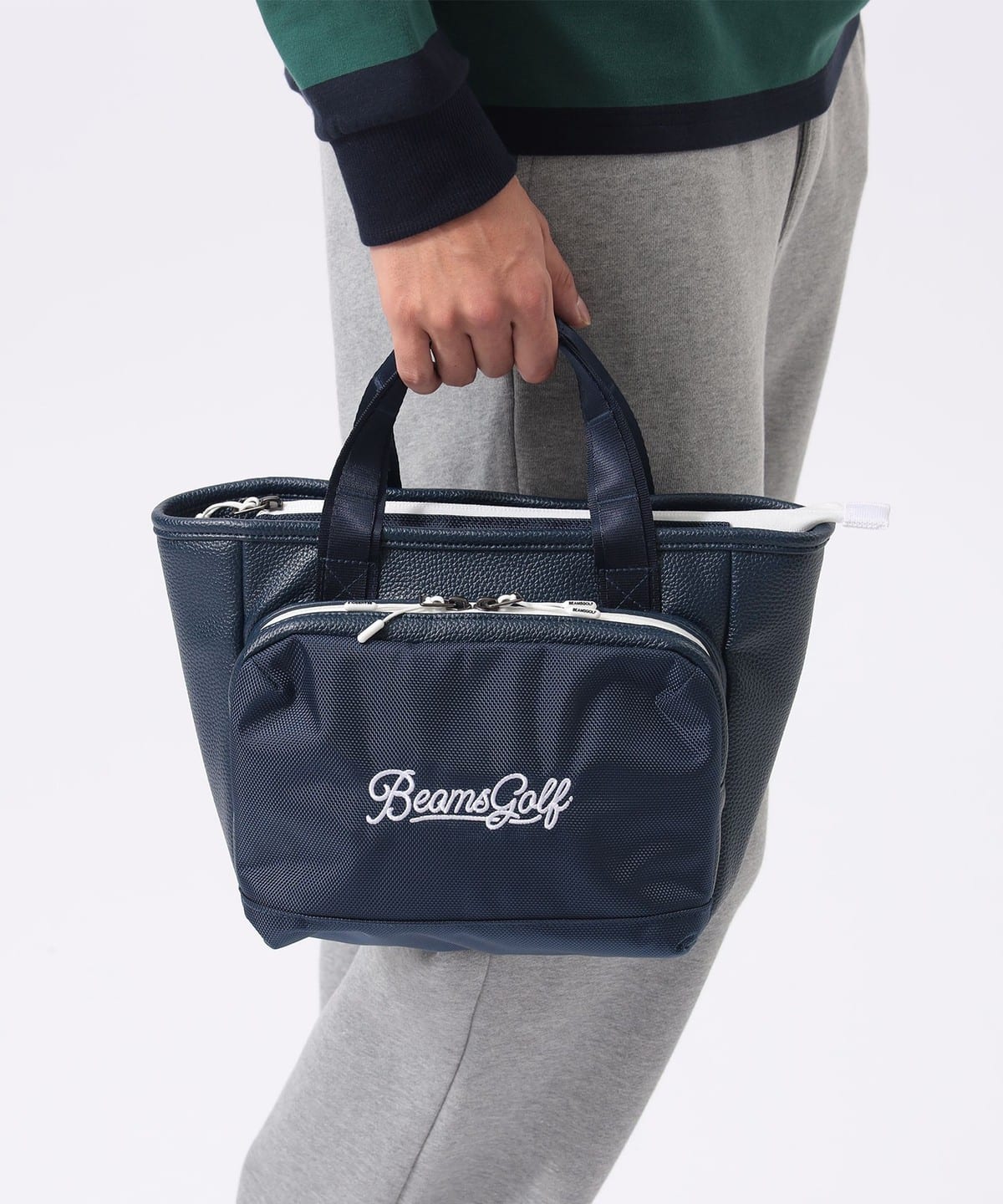 美品　クラブハウス　ビームスゴルフ　ロッカーバッグ　トート　ユニセックス BEAMS GOLF（ビームス ゴルフ）サークルロゴ カートバッグ（バッグ