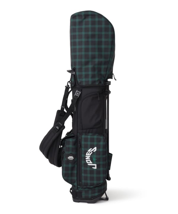 BEAMS GOLF チェック柄 キャディバッグ BEAMS GOLF チェック柄キャディバッグ ネイビー BEAMS GOLF