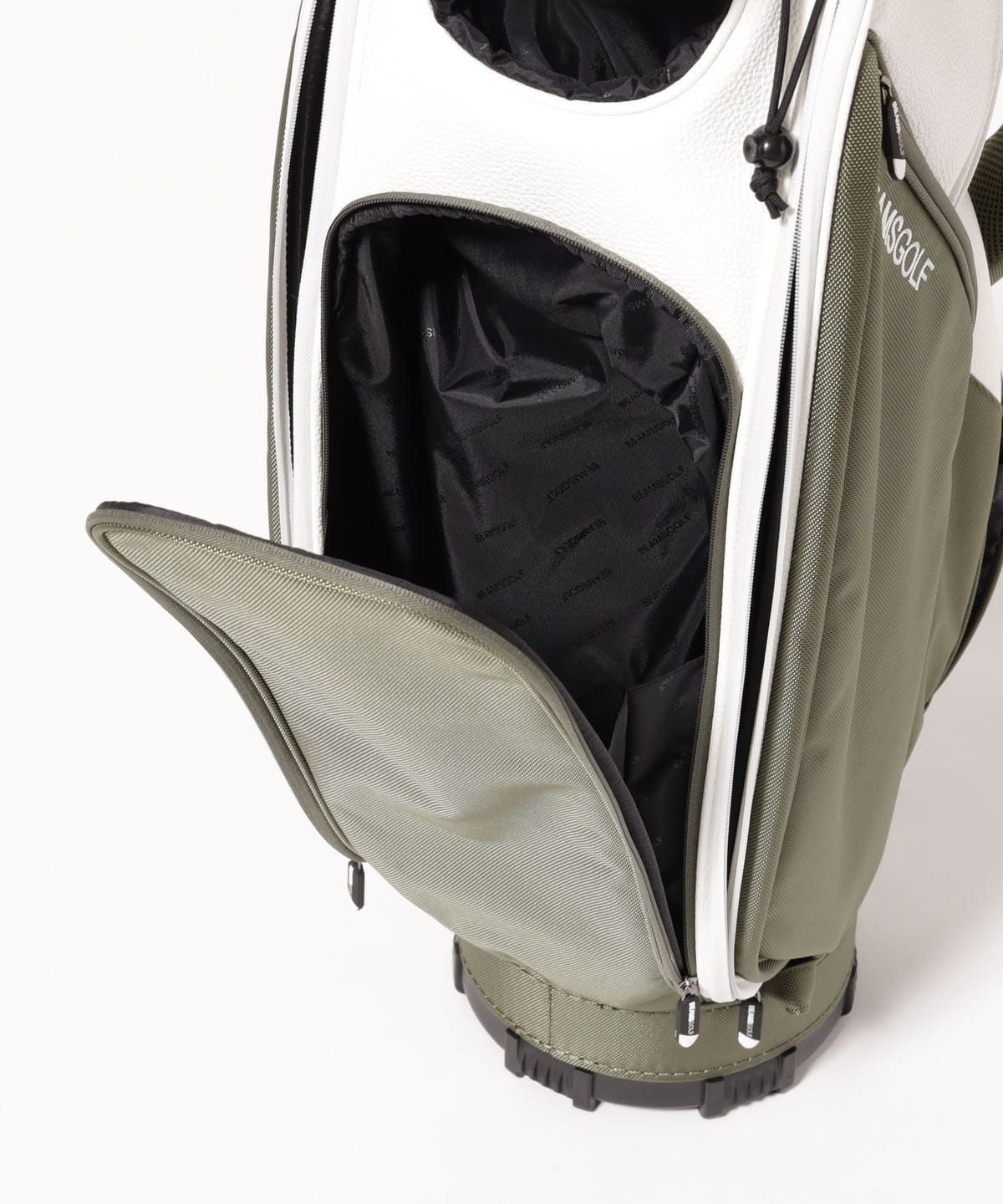 【完売品】BEAMS GOLF★バイカラー★キャディバッグ 2★ビームスゴルフ BEAMS GOLF（ビームス ゴルフ）バイカラー エイトハーフ キャディ
