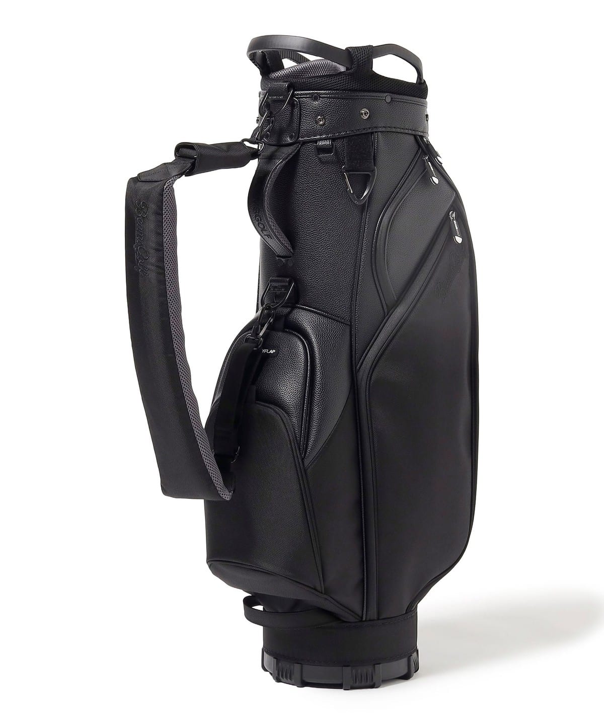 BEAMS GOLF キャディバッグ ブラック（8.5型） BEAMS GOLF（ビームス ゴルフ）スクリプトロゴ ブラック キャディ