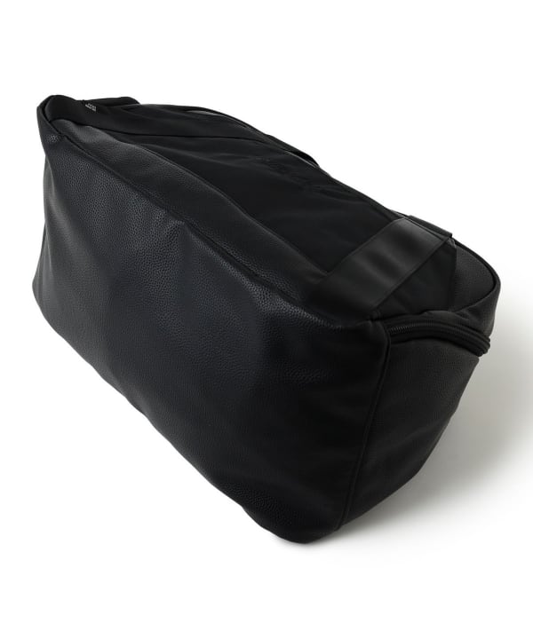 Script logo black Boston bag with shoe pocket