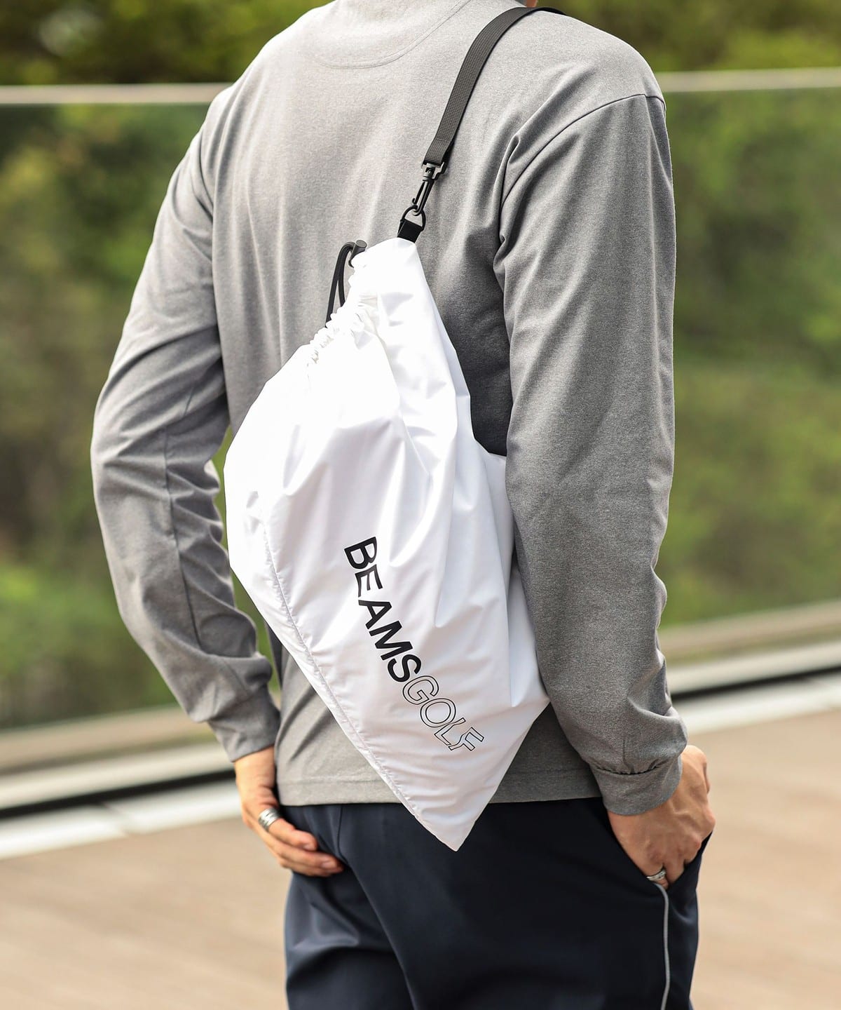 BEAMS GOLF BEAMS GOLF-Repellent Multi-Purpose Drawstring Bag (Bags