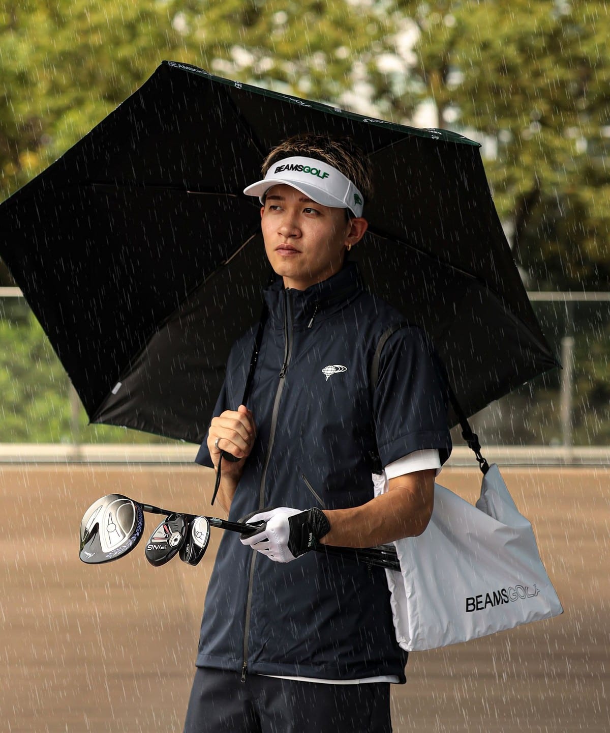 BEAMS GOLF（ビームス ゴルフ）撥水 マルチ巾着バッグ（バッグ その他